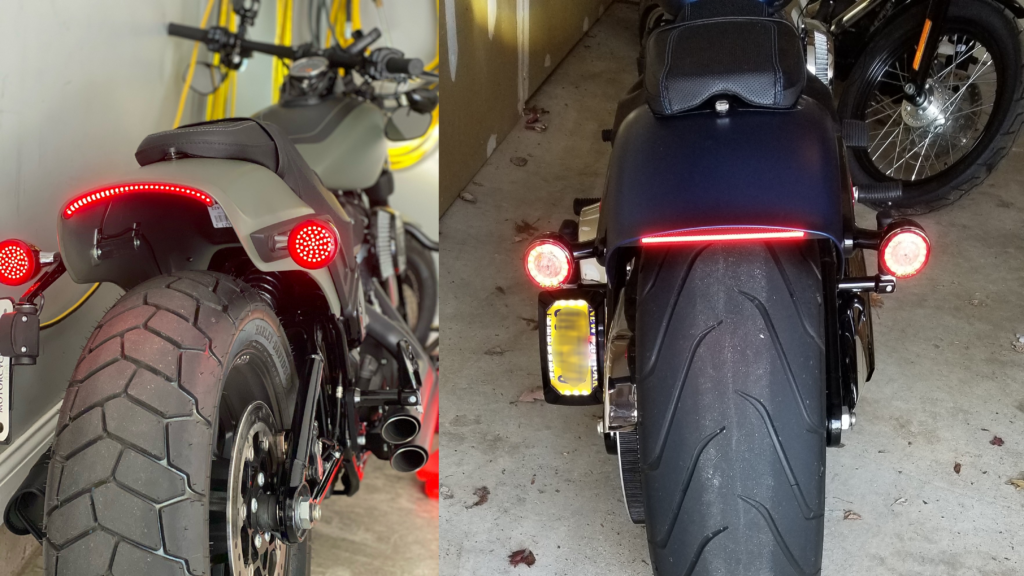 Front LED Turn Signal Light For Harley Sportster Dyna Softail