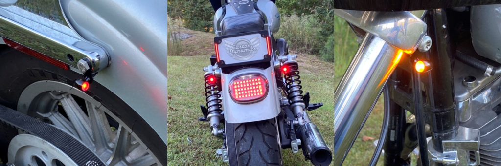 Micro LED Motorcycle Turn Signals for Dyna, Softail & Sportster