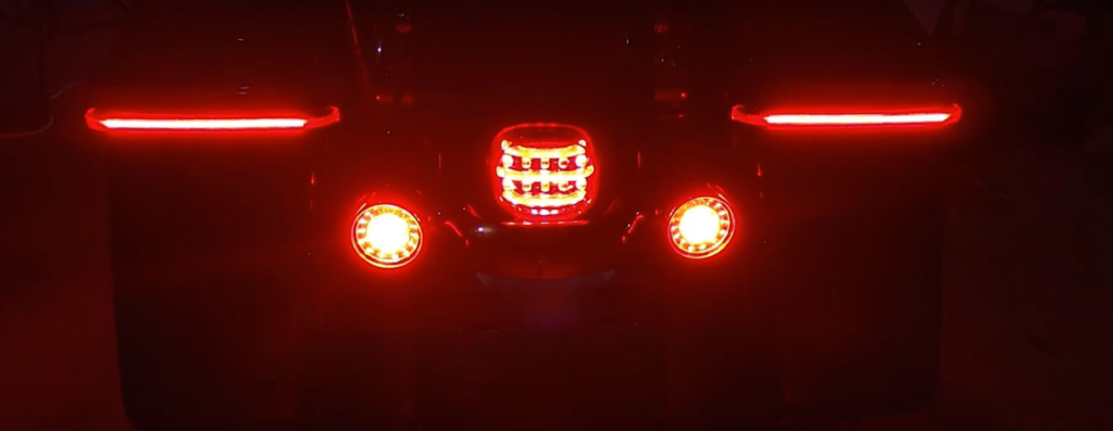 Add-On Motorcycle Brake Lights Increase Rear Visibility